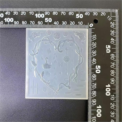 Artistic Vine Pattern Cygnus Shape Silicone for Baking Jewelry Making and Home Decoration Cake Decoration