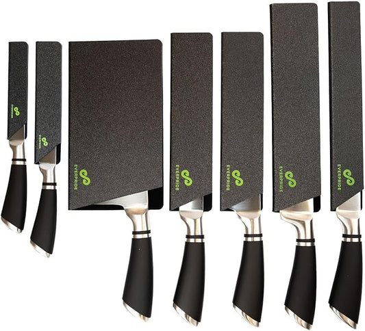EVERPRIDE 7-Piece Knife Guard Set, Universal Blade Cover Knife Sheaths for Chef and Kitchen Knives Durable Knife Edge Guards Include Multiple Sizes to Protect Your Full Set of Knives