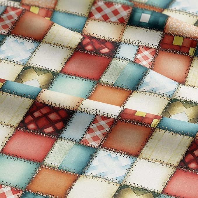 100% Cotton Fabric by the Yard – Turkish Quality Quilting & Sewing Fabric, 1 Yard x 1.69 Yards Wide, Patchwork Cotton for Crafts