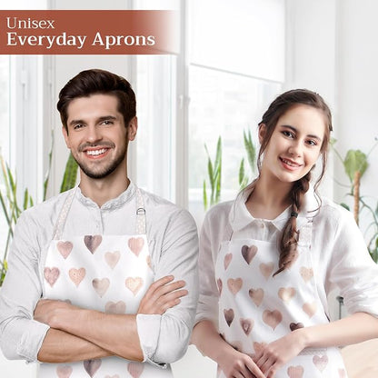 Maison d' Hermine 100% Cotton Apron for women with Pocket Kitchen Chef Apron for Men Cooking Spring Summer