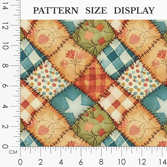 100% Cotton Fabric by the Yard – Turkish Quality Quilting & Sewing Fabric, 1 Yard x 1.69 Yards Wide, Patchwork Cotton for Crafts