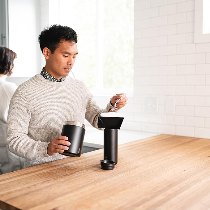 MiiR Flip Traveler 16oz | Double-Wall Vacuum Insulated with Flip Lid, BPA-Free Stainless Steel Construction, Insulated Tumbler for Hot or Cold Drinks
