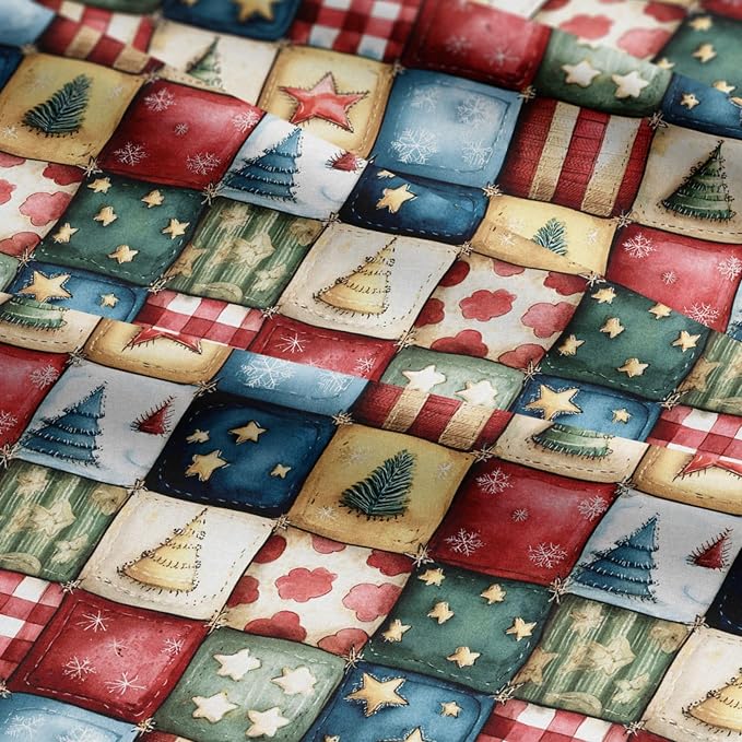 100% Cotton Fabric by the Yard – Turkish Quality Quilting & Sewing Fabric, 1 Yard x 1.69 Yards Wide, Patchwork Cotton for Crafts
