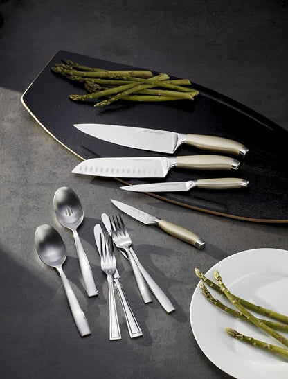 Oneida Preferred Stainless Steel Kitchen Cutlery Set – 7 Piece Essential Knife Set for Daily Cooking Needs, Metallic Finish