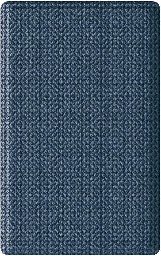 Ophanie Kitchen Mats for Floor, 1/2 inch Thick, 20x32 Anti Fatigue Cushioned Mat, Kitchen Rugs, Waterproof, Comfort Ergonomic Standing Mat for Office, Home, Sink, Blue Non-Slip Ridged Bottom