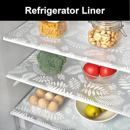 Cooyes Shelf and Drawer Liners for Kitchen Cabinets, Non Adhesive Cabinet Liner, EVA Waterproof Durable Non-Slip Drawer Mats for Shelves, Refrigerator, Storage, Desks（17.5" W x 197" L）