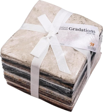 Linda Ludovico Stonehenge Gradations II Mineral 24 Fat Quarters Northcott, Assorted, FQGRAD24-360