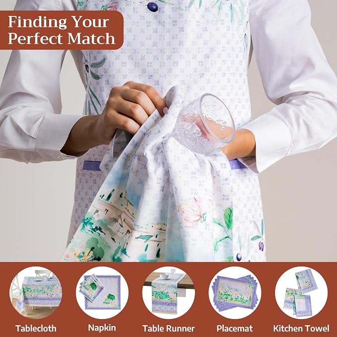 Maison d' Hermine 100% Cotton Apron for women with Pocket Kitchen Chef Apron for Men Cooking Spring Summer