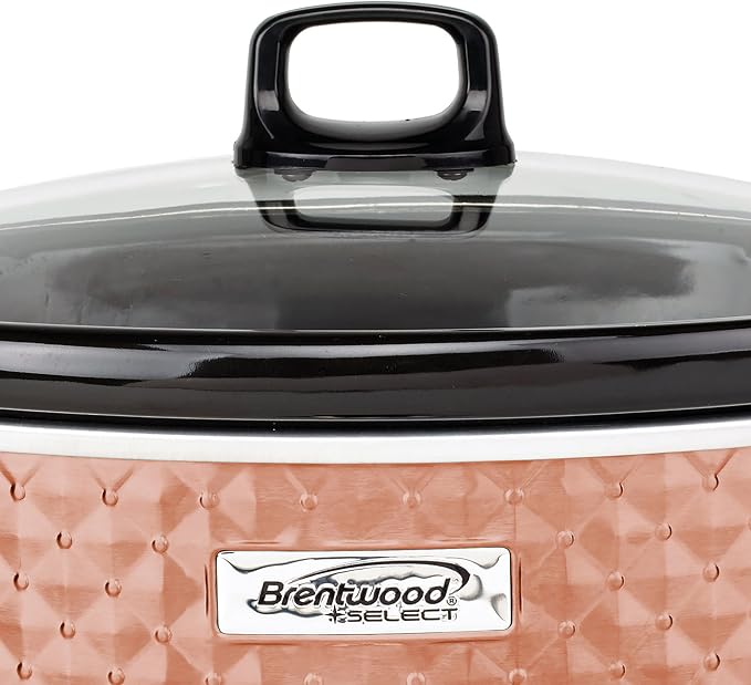 Brentwood Select 7 Quart Slow Cooker in Copper