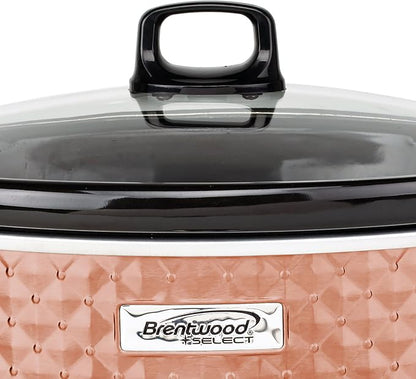 Brentwood Select 7 Quart Slow Cooker in Copper