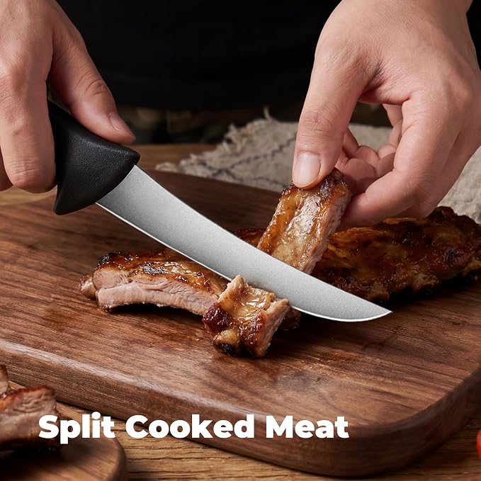 ZHANG XIAO QUAN Fillet Knife 6", High Carbon Stainless Steel Sharp Boning Knife, Ergonomic Handle for Meat and Poultry