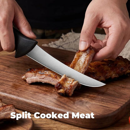 ZHANG XIAO QUAN Fillet Knife 6", High Carbon Stainless Steel Sharp Boning Knife, Ergonomic Handle for Meat and Poultry