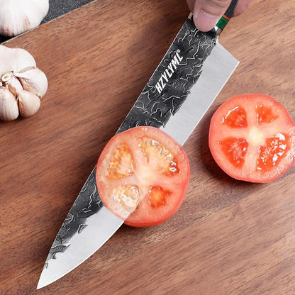 8 inch Japanese Gyuto Chef Knife，HC Steel Home Essentials Sharp Kitchen knife，Professional Hand Forged Cooking Knife，Knives for cooking and chopping，Gifts for chef，Gifts for Mom/Dad