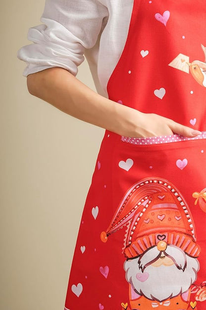 Maison d' Hermine 100% Cotton Apron for women with Pocket Kitchen Chef Apron for Men Cooking Spring Summer