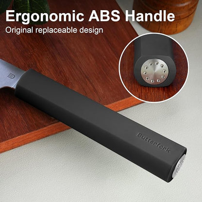 7.5" Serrated Bread Knife for Homemade Bread, Razor Sharp AR-RPM9 Steel & Innovative Wavy Edge, Professional Serrated Knife for Sourdough Bread Cake, Gift Box for Baker Home Chefs