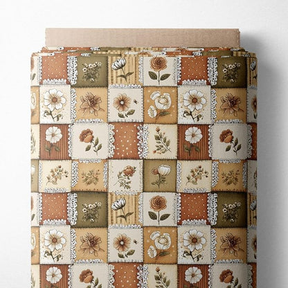 100% Cotton Fabric by the Yard – Turkish Quality Quilting & Sewing Fabric, 1 Yard x 1.69 Yards Wide, Patchwork Cotton for Crafts