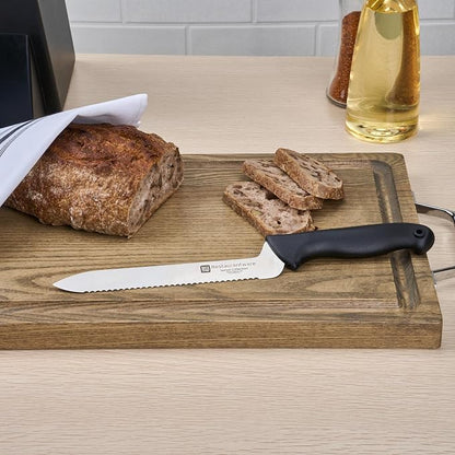 Restaurantware Sensei Back of the Haus - 8-inch Offset Bread Knife - Professional Chef's Kitchen Knife - Durable German Steel - Stain Resistant - With HACCP Coding For Food and Allergen Safety