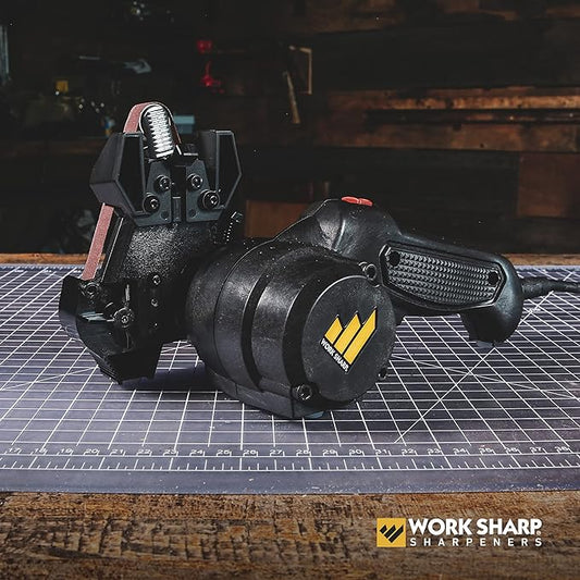 Work Sharp MK2 Electric Knife Sharpener – Adjustable 2-Speed Knife Sharpening System for Kitchen Knives, Pocket Knives, Scissors, Axes & Garden Tools