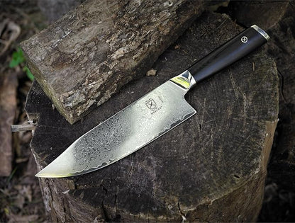 Mercer Culinary M13795 Premium Grade Super Steel, 8-Inch The Hunter Chef's Knife, G10 Handle