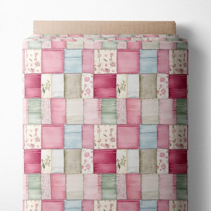 100% Cotton Fabric by the Yard – Turkish Quality Quilting & Sewing Fabric, 1 Yard x 1.69 Yards Wide, Patchwork Cotton for Crafts
