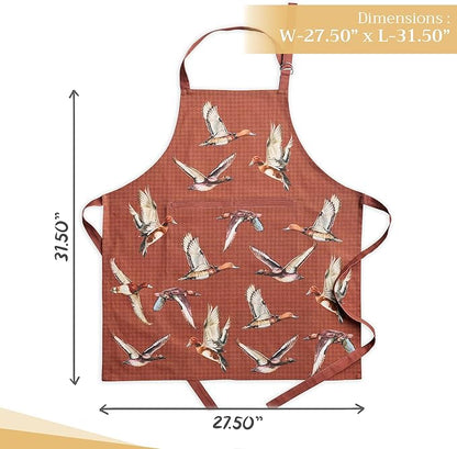Maison d' Hermine 100% Cotton Apron for women with Pocket Kitchen Chef Apron for Men Cooking Spring Summer