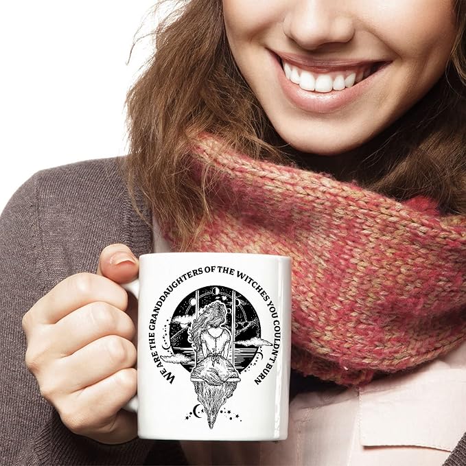 We Are The Granddaughters Of The Witches You Could Not Burn Mug, Wicca, Witchy Aesthetic, Feminist Coffee Mug, Halloween Gifts Coffee Mug, Tea Cup