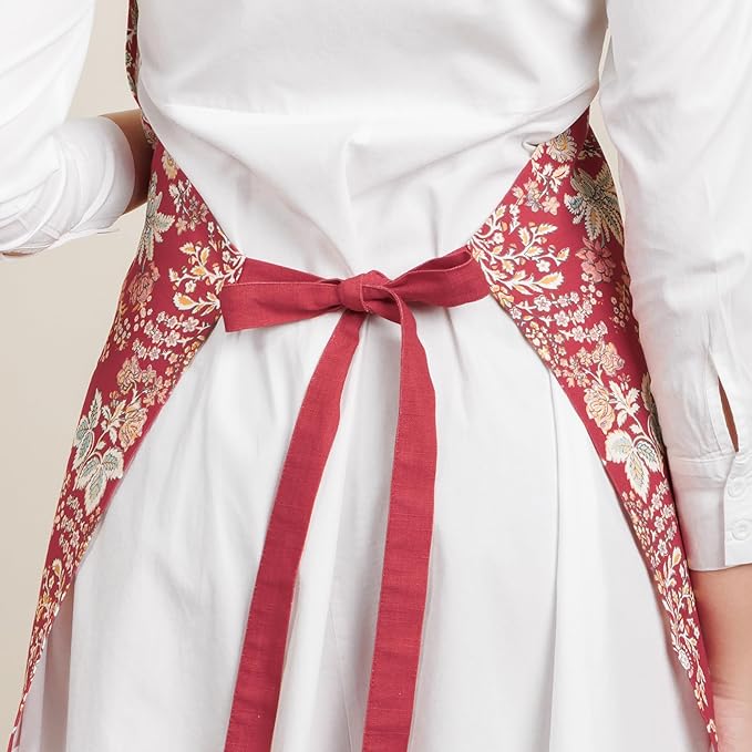 Maison d' Hermine 100% Cotton Apron for women with Pocket Kitchen Chef Apron for Men Cooking Spring Summer