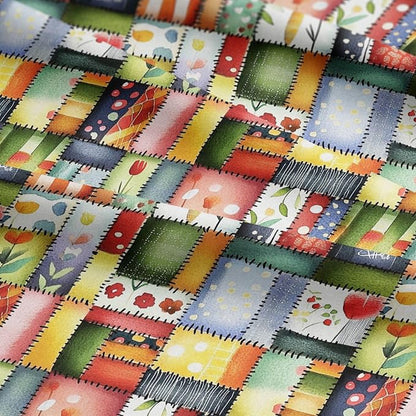 100% Cotton Fabric by the Yard – Turkish Quality Quilting & Sewing Fabric, 1 Yard x 1.69 Yards Wide, Patchwork Cotton for Crafts