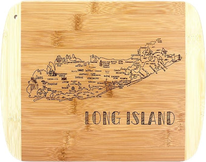 Totally Bamboo A Slice of Life Long Island Serving and Cutting Board, 11" x 8.75"
