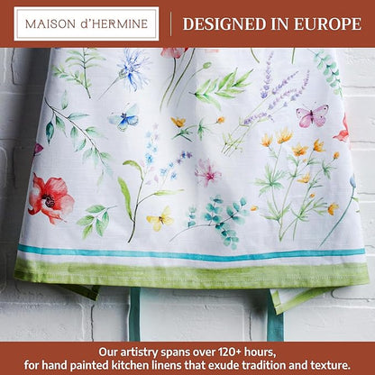 Maison d' Hermine 100% Cotton Apron for women with Pocket Kitchen Chef Apron for Men Cooking Spring Summer
