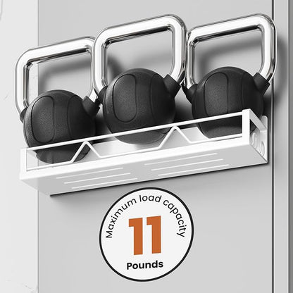 Mystozer 16.9 Inch Wide Large Capacity Magnetic Spice Rack for Refrigerator,4 Pack Metal Fridge Shelf Magnetic Basket Magnetic Fridge Shelf Magnetic Shelves for Fridge (White)