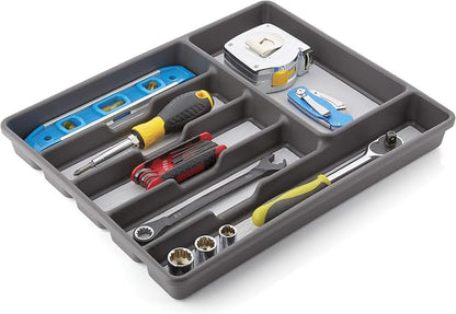 Copco Basics 6 Compartment Organizer, Charcoal Gray/Light Gray