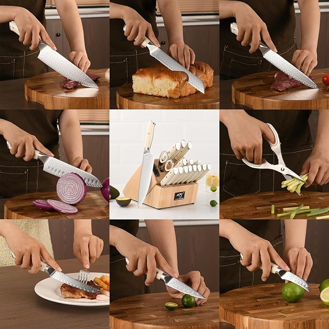 NANFANG BROTHERS Damascus + VG10 Knife,69 Layers, Sharp,Multi-functional,Cooking Utensils,Cutting Meat,Vegetables,Fruits,Home Use,Commercial
