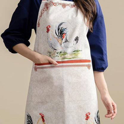 Maison d' Hermine 100% Cotton Apron for women with Pocket Kitchen Chef Apron for Men Cooking Spring Summer