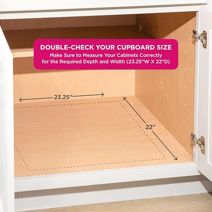 HOLDN’ STORAGE Pull Out Cabinet Organizer, Slide Out Drawer for Kitchen Cabinets & Pantry, Roll Out Shelf for Pots, Pans & Under Sink Storage, Heavy-Duty Full-Extension, 22"W x 21"D x 5"H