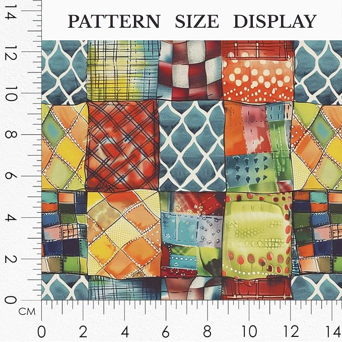 100% Cotton Fabric by the Yard – Turkish Quality Quilting & Sewing Fabric, 1 Yard x 1.69 Yards Wide, Patchwork Cotton for Crafts
