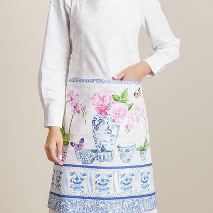Maison d' Hermine 100% Cotton Apron for women with Pocket Kitchen Chef Apron for Men Cooking Spring Summer