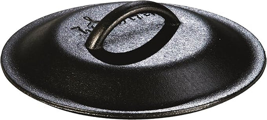 Lodge Seasoned Cast Iron Lid - 8 Inches - Heavy-Duty Iron Cookware Cover for Heat Retention - Seasoned Skillet or Dutch Oven Cover - Replacement Lid