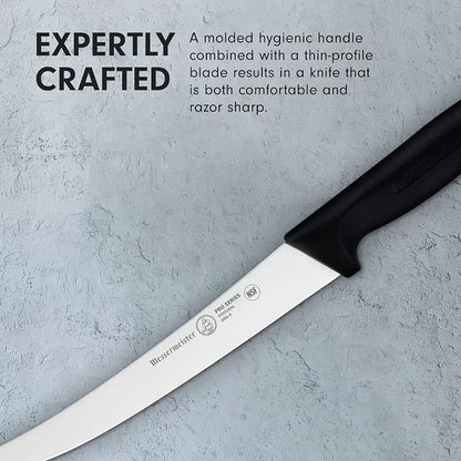 Messermeister Pro Series 8” Breaking Knife - German X50 Stainless Steel & NSF-Approved PolyFibre Handle - 15-Degree Edge, Rust Resistant & Easy to Maintain - Made in Portugal