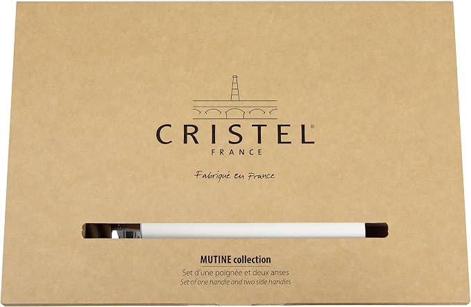 Cristel Mutine Spplmaw Set of Handles, White