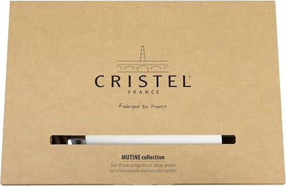 Cristel Mutine Spplmaw Set of Handles, White