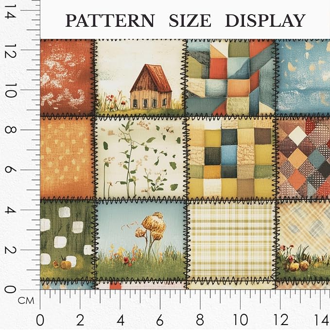 100% Cotton Fabric by the Yard – Turkish Quality Quilting & Sewing Fabric, 1 Yard x 1.69 Yards Wide, Patchwork Cotton for Crafts