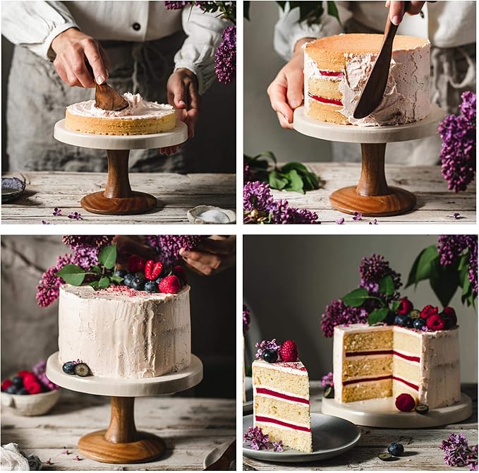TeamFar 6 Inch Cake Pan Set of 3, 6” x 3” Round Cake Pan Deep Tier Baking Tins Stainless Steel, For Birthday Wedding Party, Healthy & Toxic Free, Deep & Straight Size, Oven & Dishwasher Safe