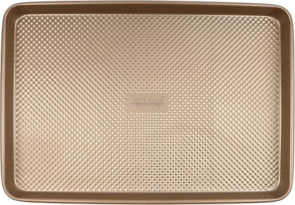 David Burke 15x10 Cookie Sheet – Carbon Steel, PFTE & PFOA Free, Oven Safe, Non-Toxic, Perfect for Baking and Roasting – Bronze