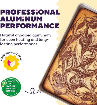Wilton 11 x 15 Inch Aluminum Baking Sheet Pan, 2-Inch Deep Cake Pan, Even Heating, Rust-Resistant, Professional Quality, Packaging May Vary
