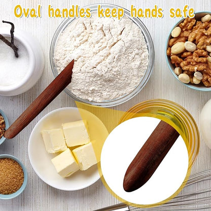 11 Inch Wooden Sourdough Bread Mixing Stir Stick Spurtle Wooden Sourdough Bread Making Tools Paddle Stirring Stick for Kitchen Cooking(Acacia)