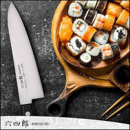 Gyuto Knife 7.1-Inch (180mm), 37-Layer VG10 Damascus Hammered Kitchen Chef Knife, High Carbon Stainless Steel Forged Blade