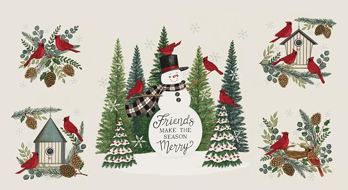 Deb Strain Winter Friends 31 Fat Quarters 1 Panel Moda Fabrics 56130AB