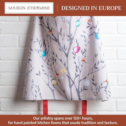 Maison d' Hermine 100% Cotton Apron for women with Pocket Kitchen Chef Apron for Men Cooking Spring Summer