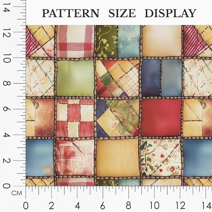 100% Cotton Fabric by the Yard – Turkish Quality Quilting & Sewing Fabric, 1 Yard x 1.69 Yards Wide, Patchwork Cotton for Crafts